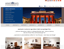 Tablet Screenshot of apartments-mitte.de